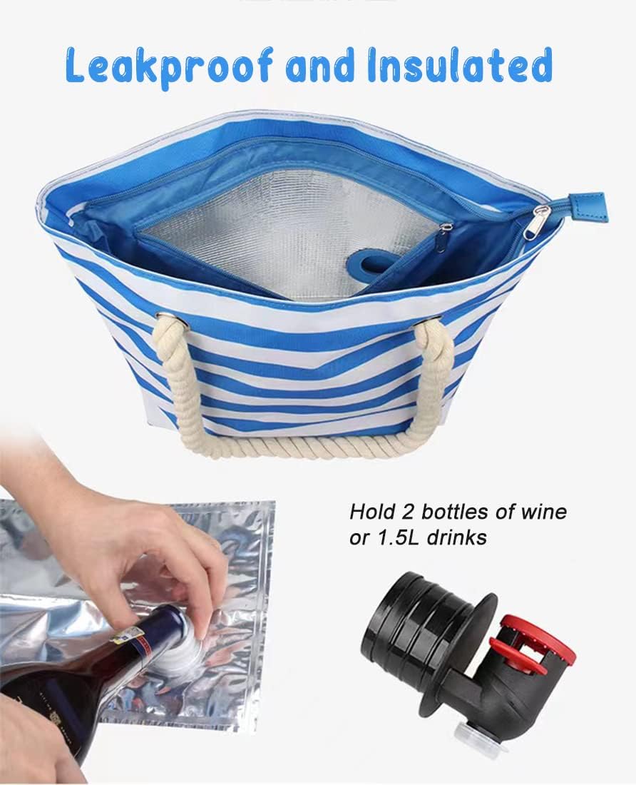 Beach Wine Tote Bag