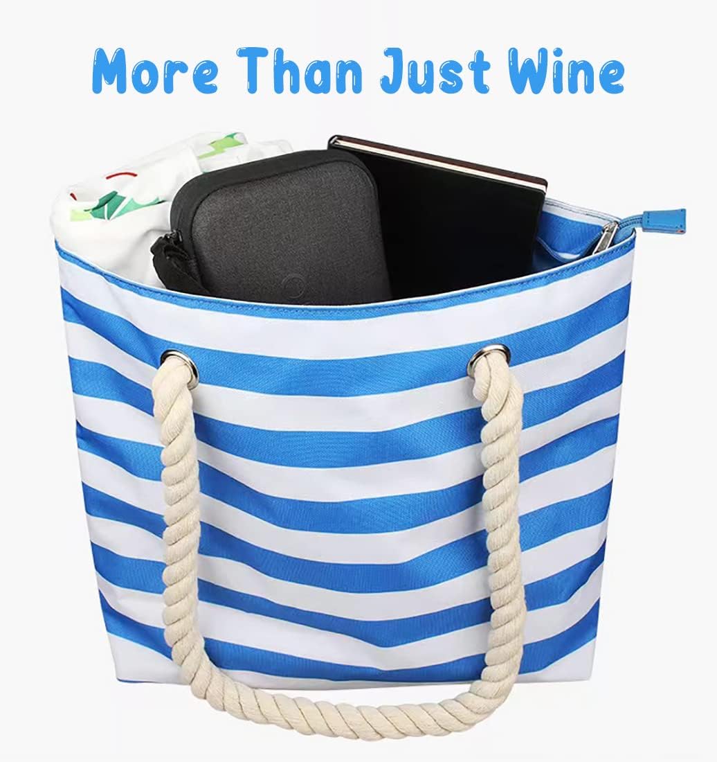 Beach Wine Tote Bag