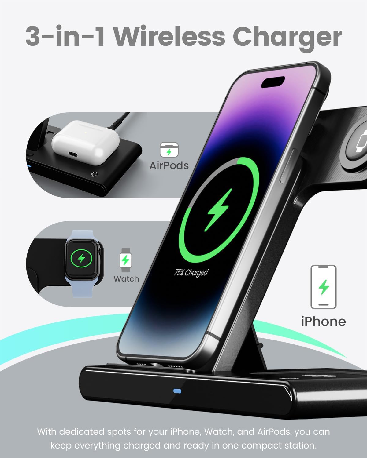 3 in 1 Wireless Charger