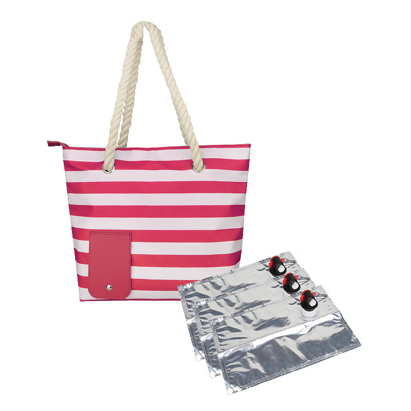 Beach Wine Tote Bag