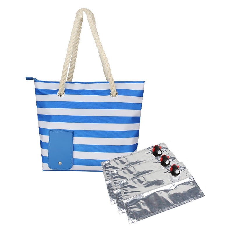 Beach Wine Tote Bag