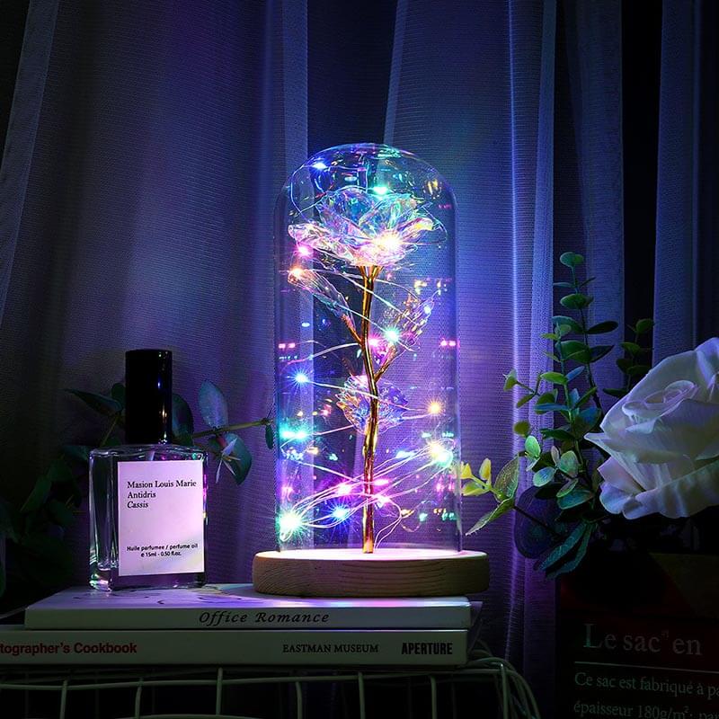 Glass Dome Rose Flower