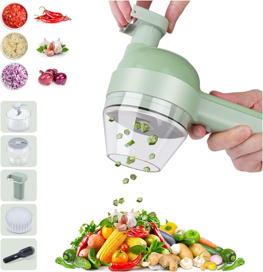 4-in-1 Electric Vegetable Cutter Set