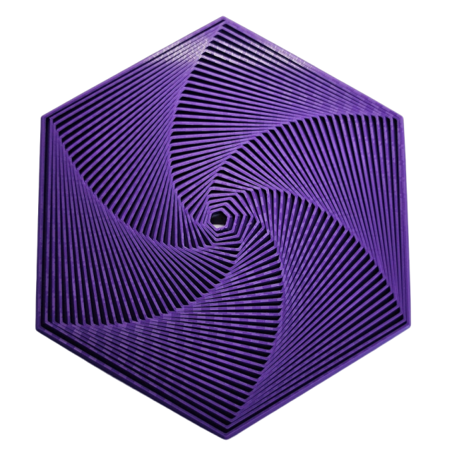 3D-Printed Fractal Fidget Hexagon